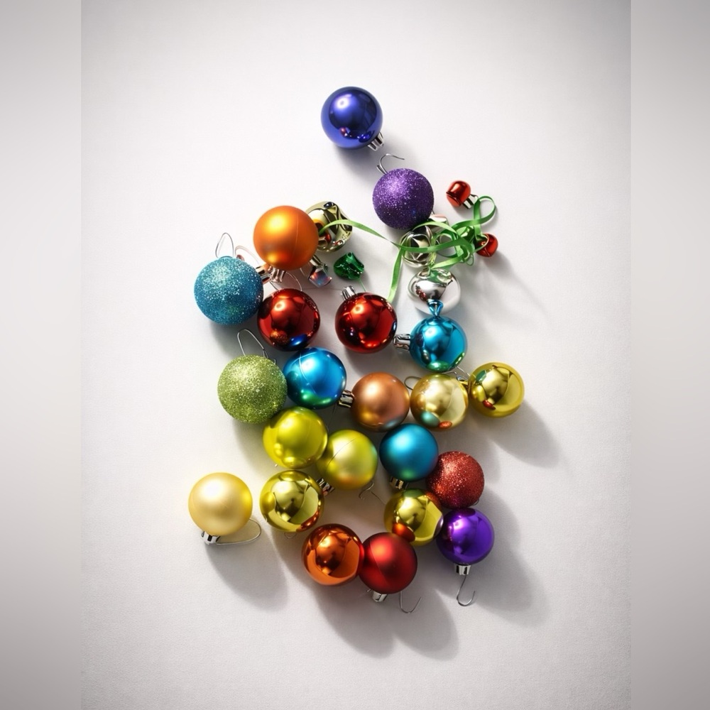 Colorful Christmas Ornament Set